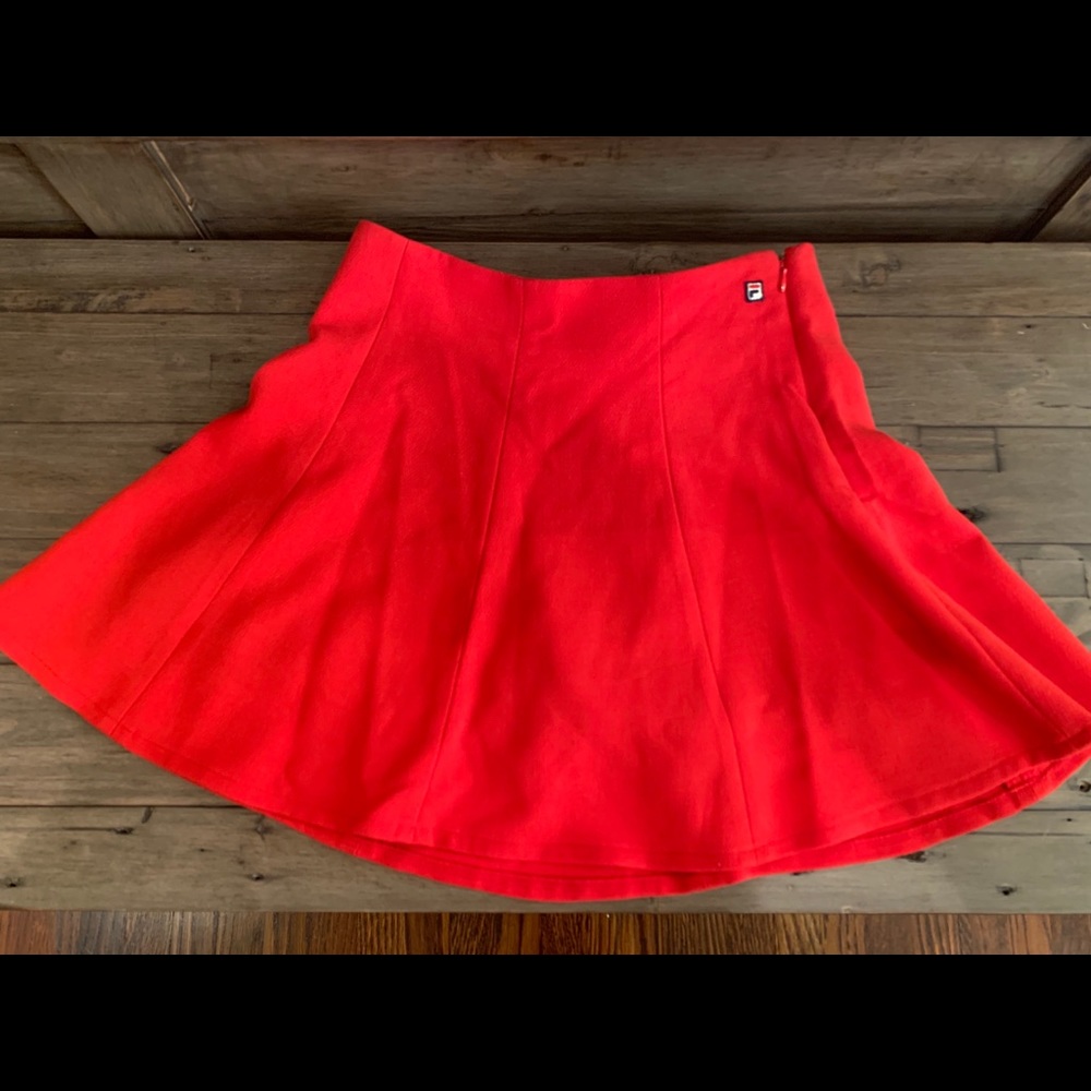 Fila x Bandier adorable red mini skort
